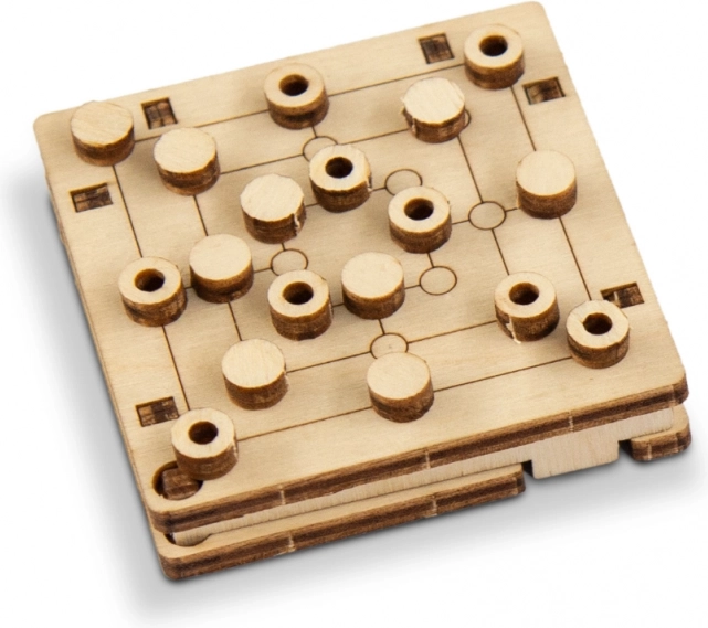Rompecabezas 3D de madera – juego de mesa de bolsillo de WOODEN CITY