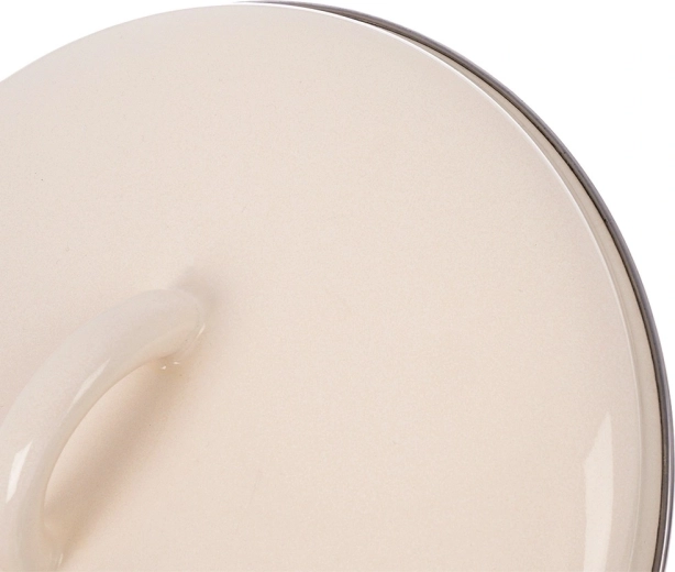 Acero esmaltado resistente en color crema