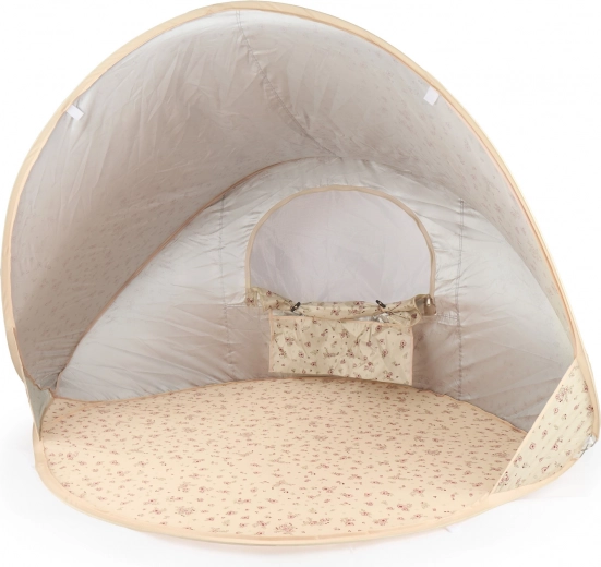 Tienda de playa infantil plegable con protección UV Vintage Flowers