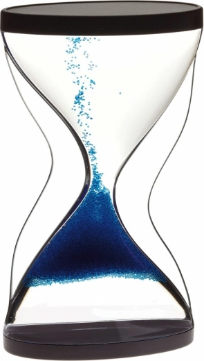 Reloj de arena TFA CONTRA con efecto físico, negro/azul