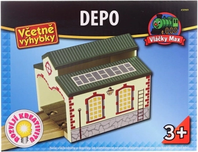 Depósito de madera Maxim para dos locomotoras