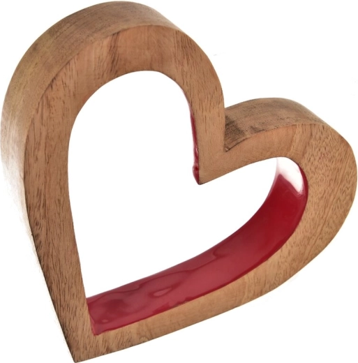 Decoración corazón mango Red 20 × 4 × 23 cm