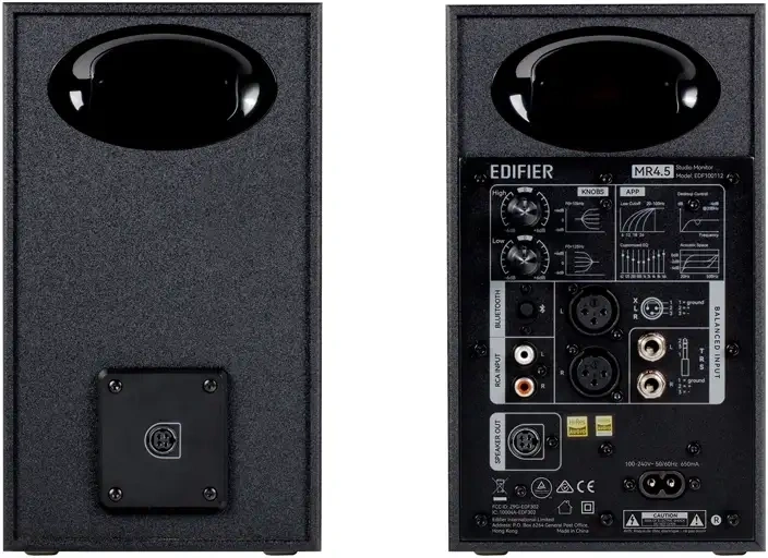 Sonido de estudio neutro con amplificación bi-amp