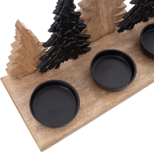 Motivo de árboles para un ambiente invernal
