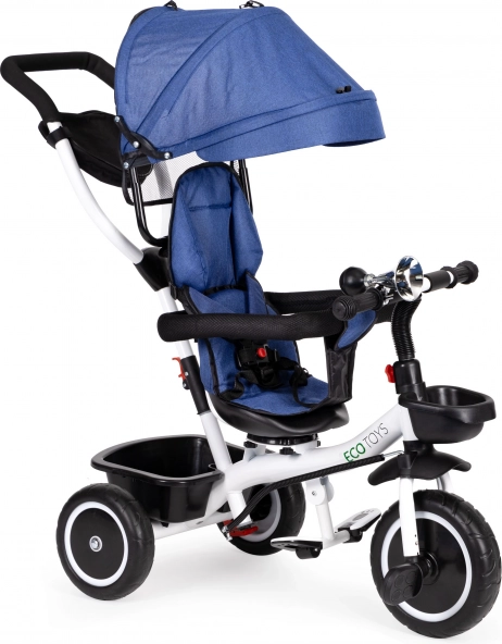 Triciclo infantil con asiento giratorio ECOTOYS azul