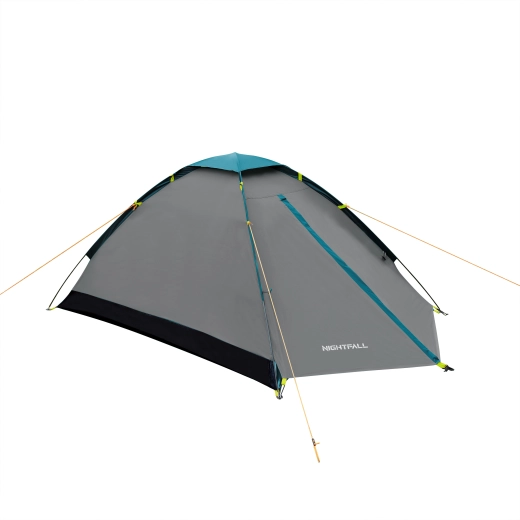 Tienda de campaña turística NILS Camp Nightfall para 2 personas gris/azul