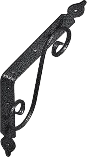 Soporte de consola para estantes 240 × 190 mm, negro