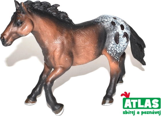 Figura de caballo marrón oscuro 14 cm