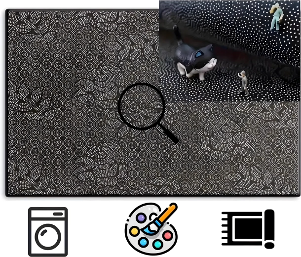 Alfombrilla protectora para juegos bajo la silla 50 × 80 cm