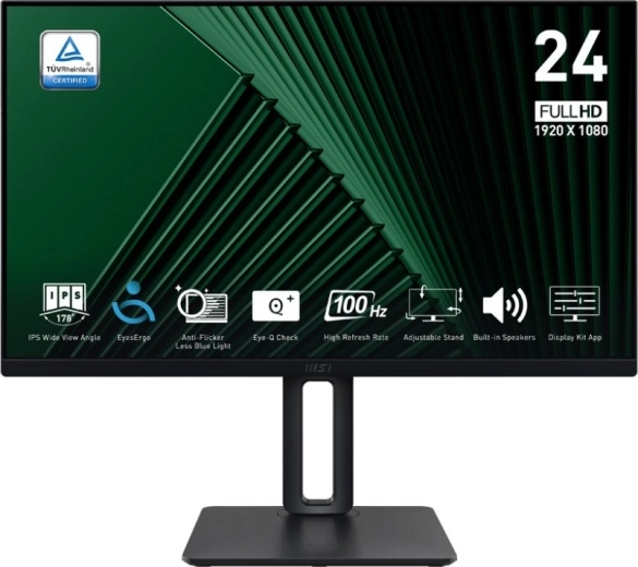 Monitor LED MSI PRO MP245PG de 23,8", Full HD, 100 Hz, negro