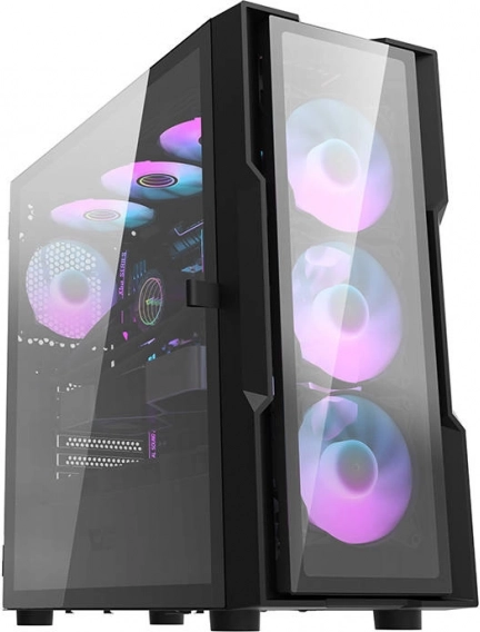 Caja de ordenador con iluminación RGB Darkflash