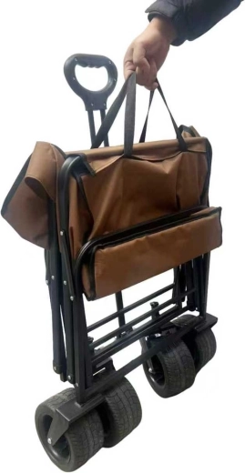 Carrito de transporte plegable para playa LUARO con mesa 2 en 1