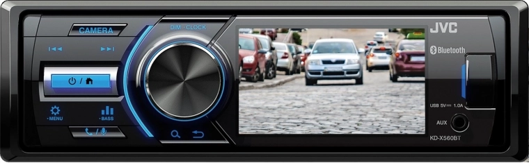 Autoradio JVC con Bluetooth y monitor
