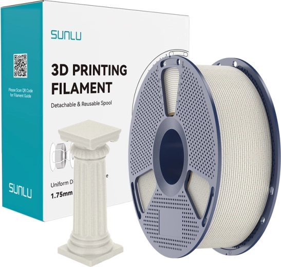 Filamento Sunlu PLA High-Speed Marble castaño