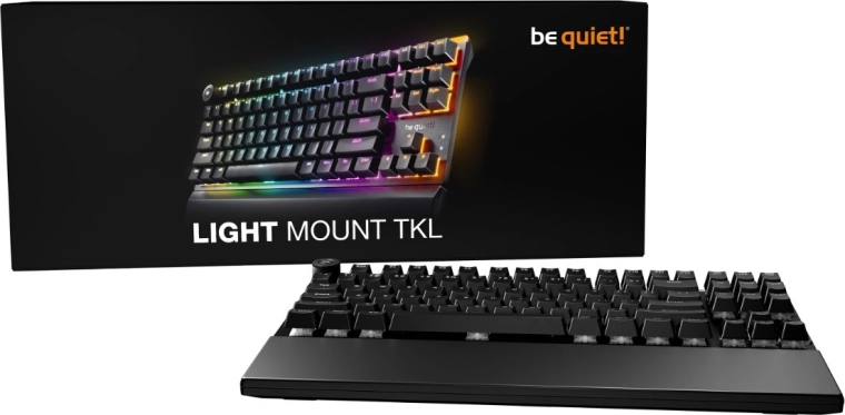 Be quiet! light mount TKL teclado mecánico silencioso lineal