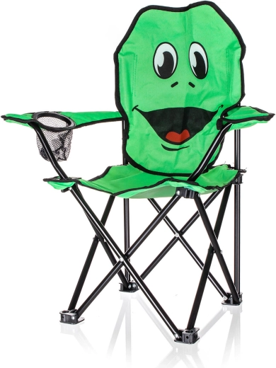 Sillón infantil plegable Frog con motivo de rana, capacidad de carga 35 kg