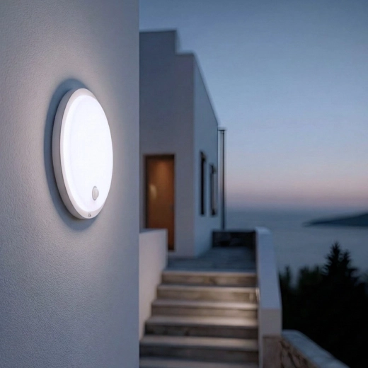 Diseño circular estilizado para exterior e interior