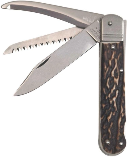 Mikov Fixir: cuchillo de caza plegable con 3 funciones