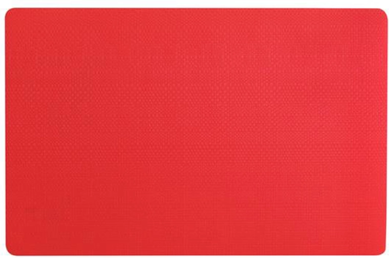 Mantel individual de plástico rojo 44 × 28,5 cm