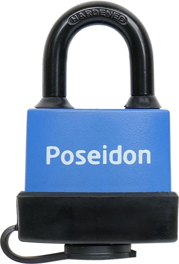 Candado colgante POSEIDON 40 impermeable con cubierta de plástico