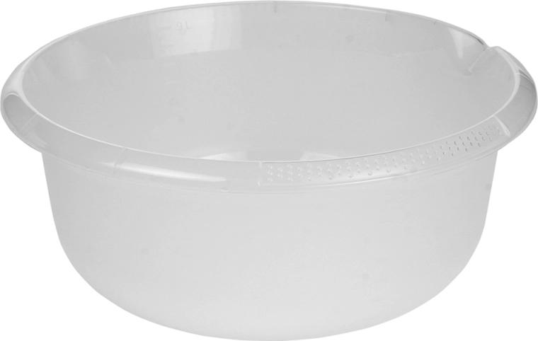 Cuenco redondo transparente con pico vertedor 36 cm, 9 l