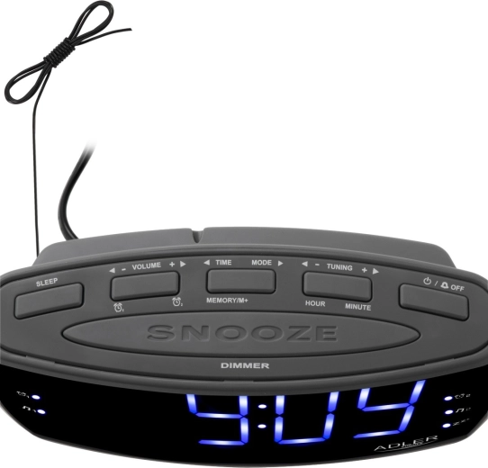 Radio FM/AM y despertador según su elección