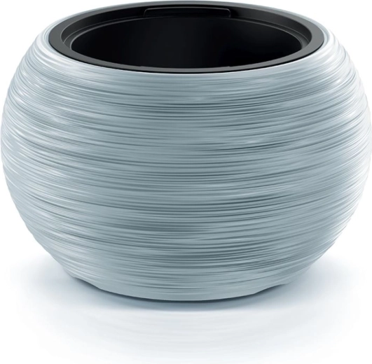 Macetero Furu Bowl con inserto 37,8 cm – gris claro
