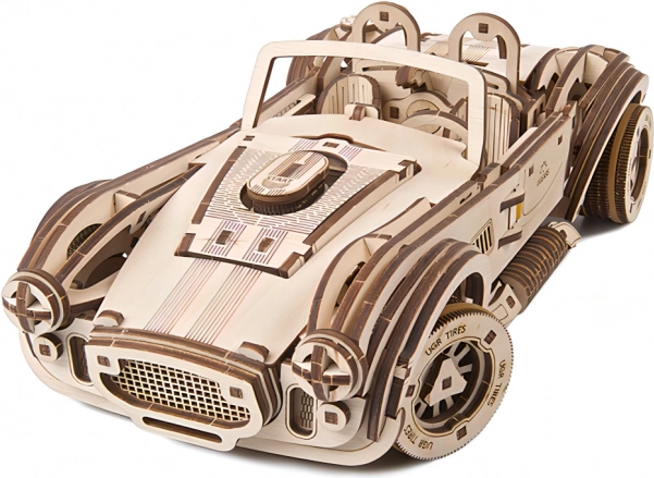 Ugears rompecabezas mecánico 3D de madera coche de carreras de drift Cobra