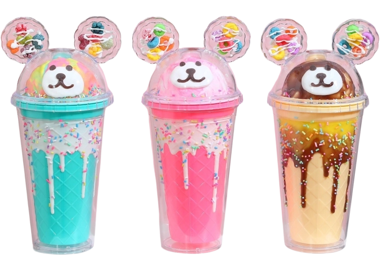 Vaso con tapa y pajita Osito 480 ml (varias variantes)