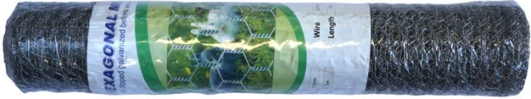 Malla galvanizada para conejos de 0,7 mm, malla 13 mm, altura 500 mm, 10 m