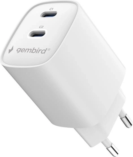 Dos puertos USB‑C para cargar dos dispositivos