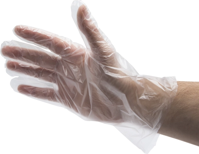 Guantes desechables de película - 1 unidad