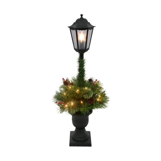 Linterna LED navideña con decoración de 90 cm