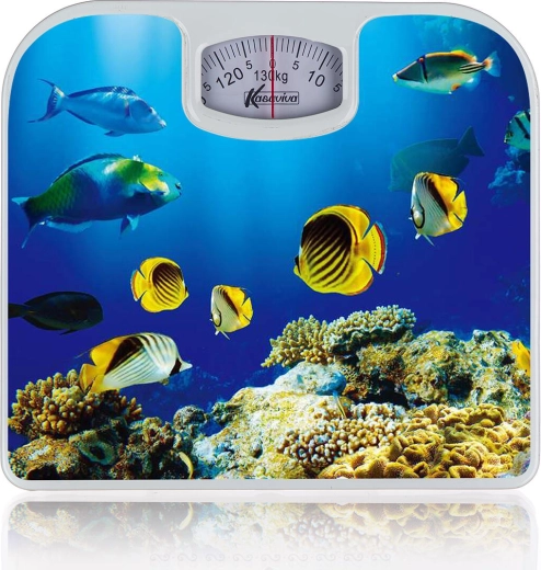 Báscula mecánica personal con motivo del mundo submarino 130 kg