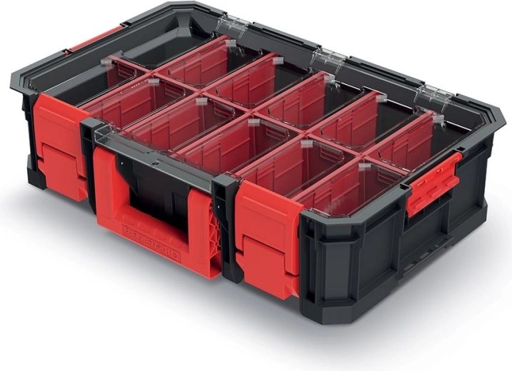 Caja de transporte modular 517 × 331 × 134 mm, negra