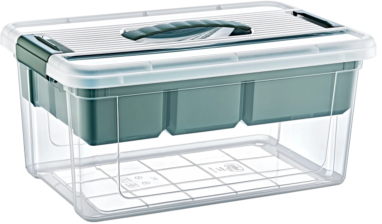 Caja transparente para un control rápido del contenido