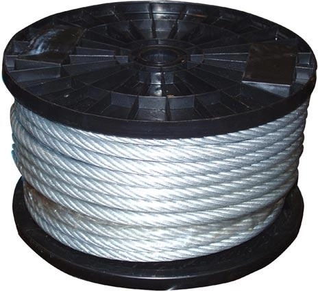 Cable de acero 2/3 mm con funda de PVC, galvanizado, 200 m