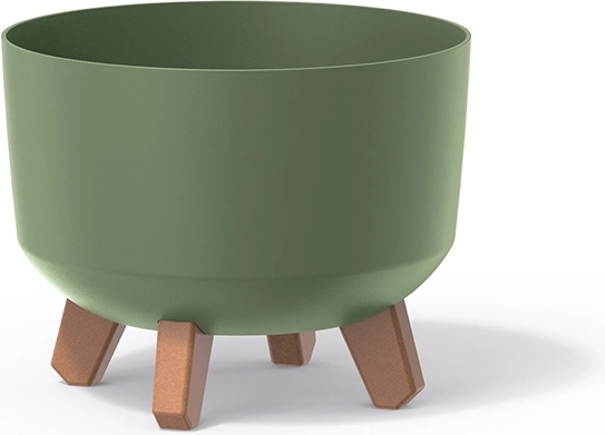 Maceta Gracia Standard, verde tierra, diámetro 23,8 cm
