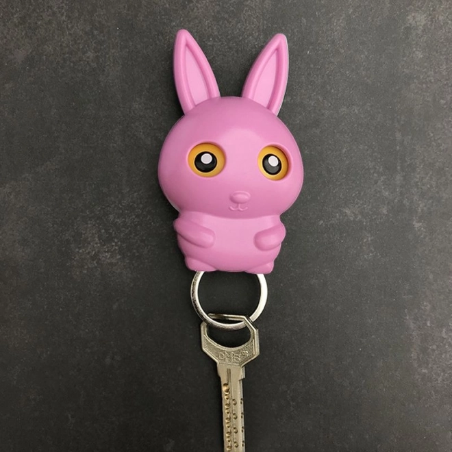 Colgador para llaves – conejito rosa