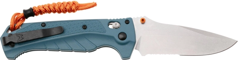 Benchmade Adira 18060S navaja plegable con hoja drop point parcialmente dentada