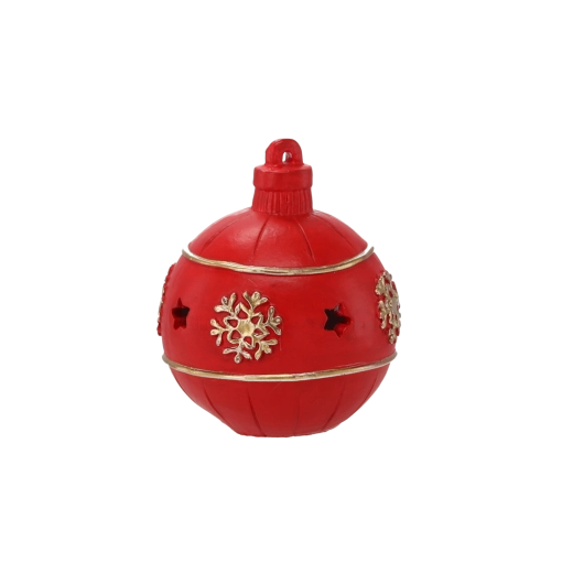 Adorno navideño LED rojo 13 cm