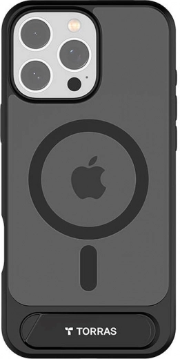 Funda Torras Pstand con soporte magnético para iPhone 16 Pro Max – negra