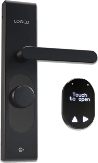 Cerradura inteligente para puerta LOQED Touch Smart Lock negra Wi‑Fi y Bluetooth