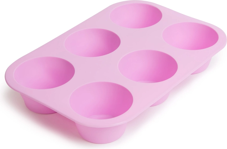 Molde de silicona para 6 muffins