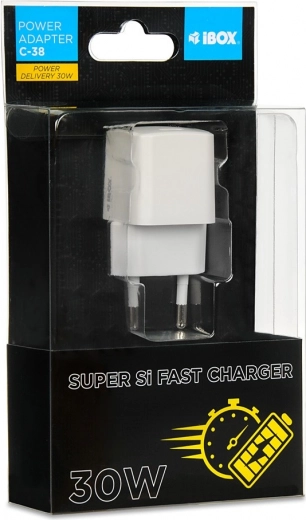 Cargador rápido USB‑C 30 W con Power Delivery (Super Si)