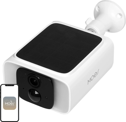 Moes WCM-S26 cámara IP Wi‑Fi para exterior 4 Mpx con panel solar