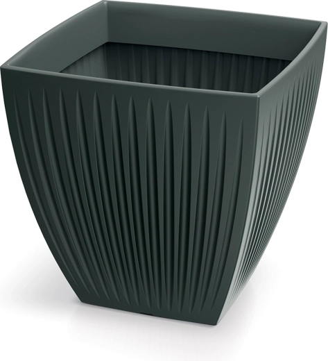 Macetero Latia Square Midl 48 × 48 × 48 cm antracita