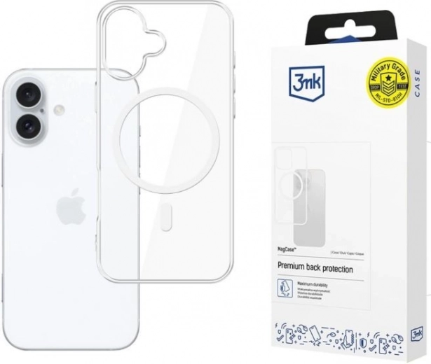 Funda magnética acorazada Armor MagCase para Apple iPhone 17 – transparente