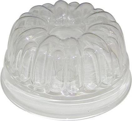 Molde de vidrio para bizcocho tipo bundt de 21 cm