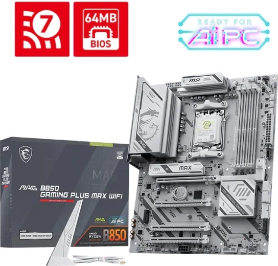 Placa base MSI MAG B850 Gaming Plus Max WiFi